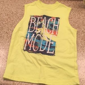 Boys neon yellow tank top.
